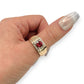 NZGD | 9ct Gold PROUDS Crimson Halo Royale Ring Valuation $2,000