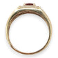 NZGD | 9ct Gold PROUDS Crimson Halo Royale Ring Valuation $2,000