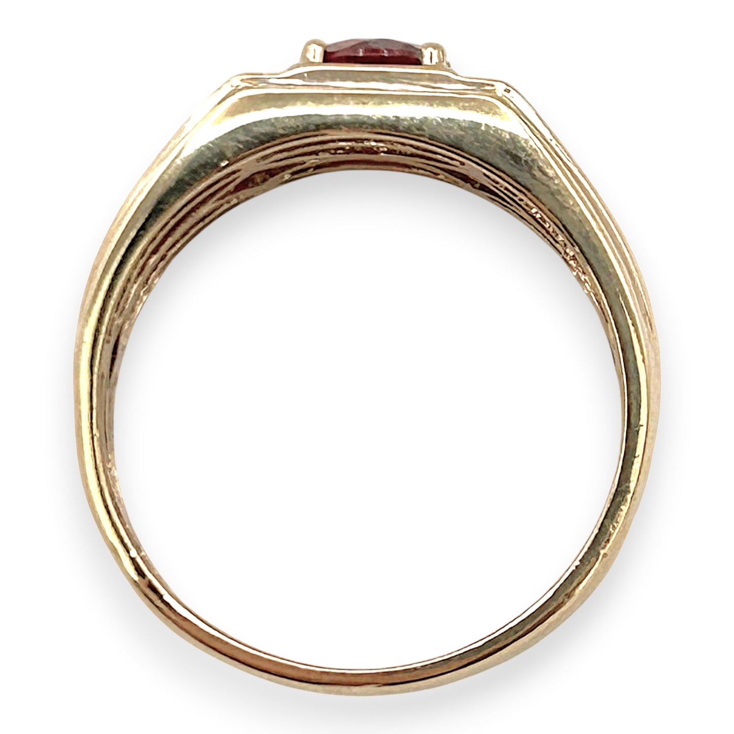 NZGD | 9ct Gold PROUDS Crimson Halo Royale Ring Valuation $2,000