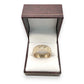 NZGD | 9ct Gold Engraved Wave Pattern Band Ring Size V