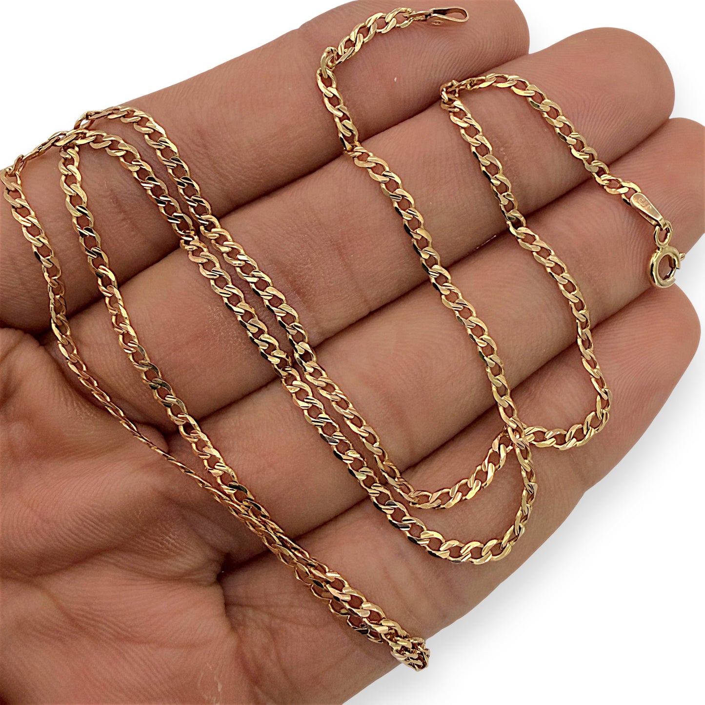 NZGD | 9ct Gold Slimline Gleam Chain 49cm