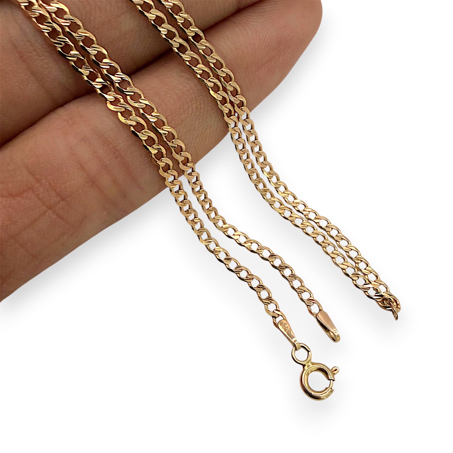 NZGD | 9ct Gold Slimline Gleam Chain 49cm