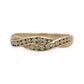 NZGD | 9ct Gold PROUDS Luxe Weave Diamond Ring Size Q 1/2