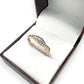 NZGD | 9ct Gold PROUDS Luxe Weave Diamond Ring Size Q 1/2