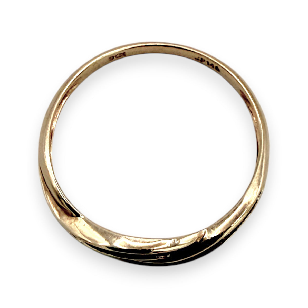 NZGD | 9ct Gold PROUDS Luxe Weave Diamond Ring Size Q 1/2