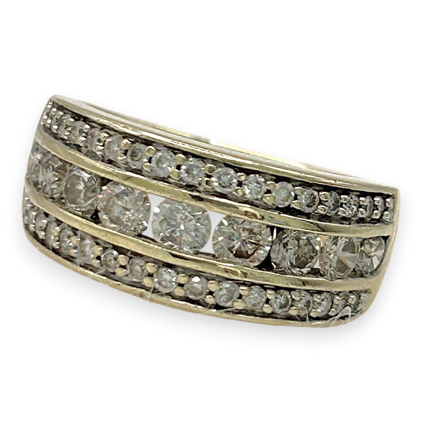 NZGD| 9ct Gold Diamond Cascade Royale Ring Valuation $2,650