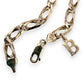 NZGD | 9ct Gold Italian Refined Bracelet with 'B" Initial Charm 19.5cm