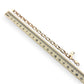 NZGD | 9ct Gold Italian Refined Bracelet with 'B" Initial Charm 19.5cm