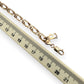 NZGD | 9ct Gold Italian Refined Bracelet with 'B" Initial Charm 19.5cm