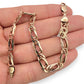 NZGD | 9ct Gold Italian Refined Bracelet with 'B" Initial Charm 19.5cm
