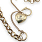 NZGD | 9ct Gold Heart Padlock Bracelet Forever Linked 18cm
