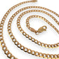 NZGD | 9ct Gold Radiant Flow Curb Chain 50cm