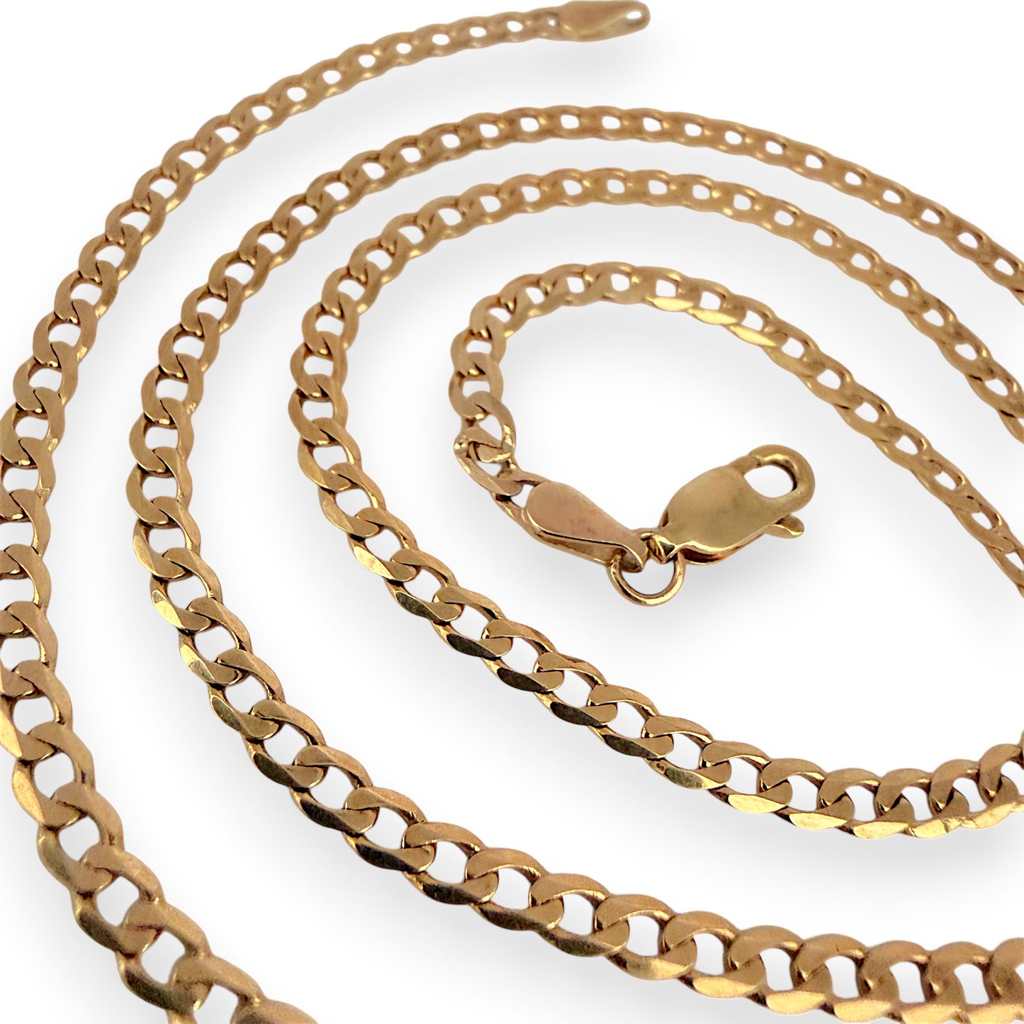 NZGD | 9ct Gold Radiant Flow Curb Chain 50cm