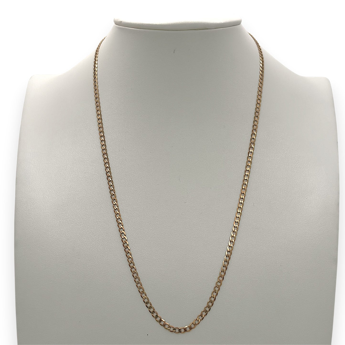 NZGD | 9ct Gold Radiant Flow Curb Chain 50cm