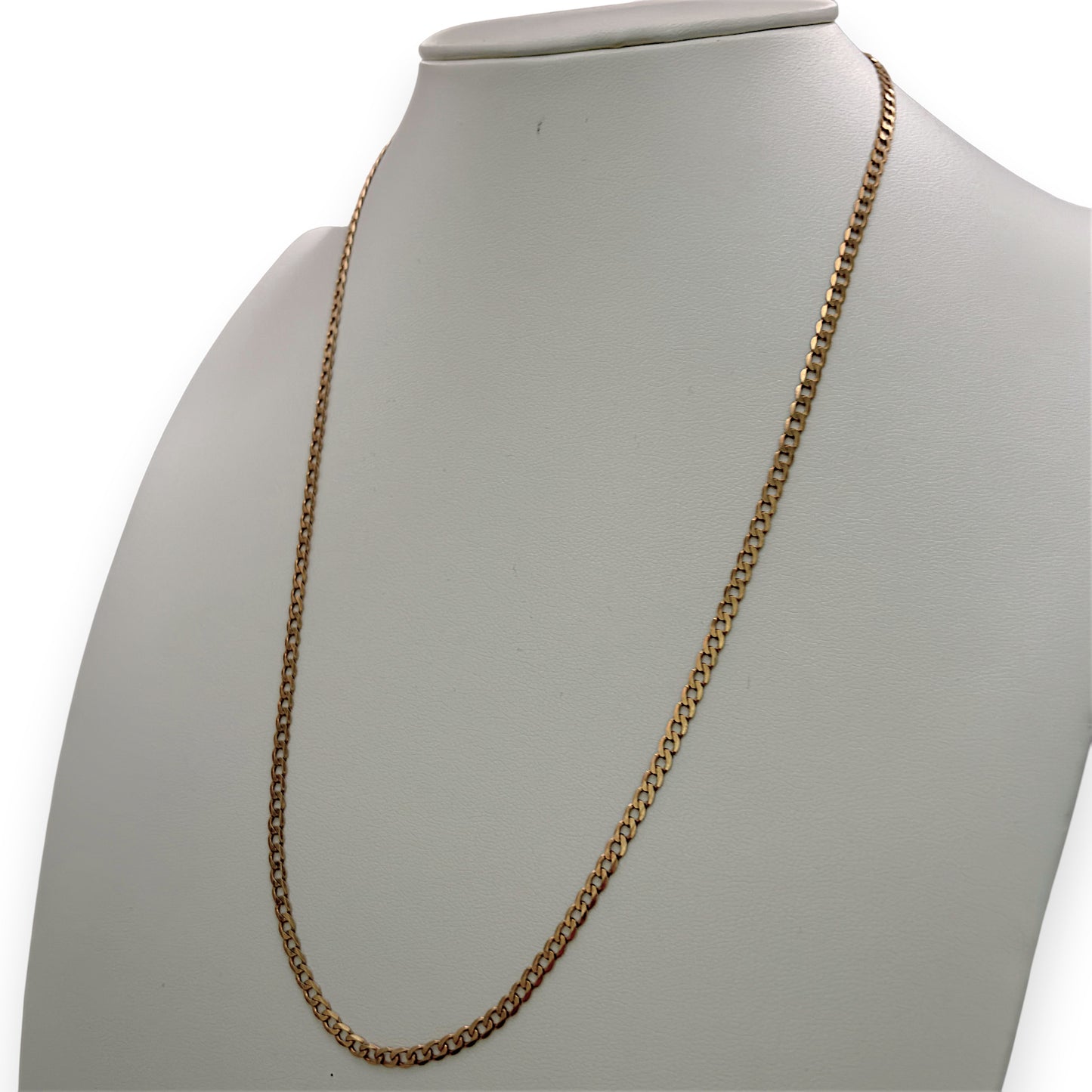 NZGD | 9ct Gold Radiant Flow Curb Chain 50cm