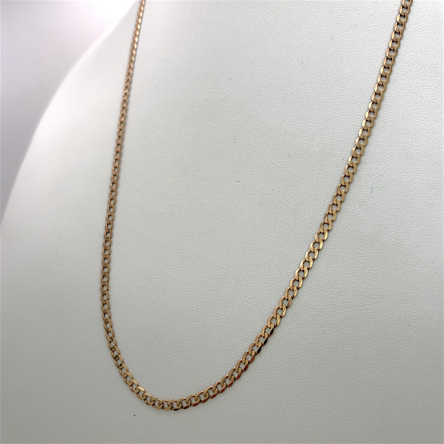 NZGD | 9ct Gold Radiant Flow Curb Chain 50cm