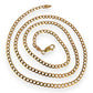 NZGD | 9ct Gold Radiant Flow Curb Chain 50cm