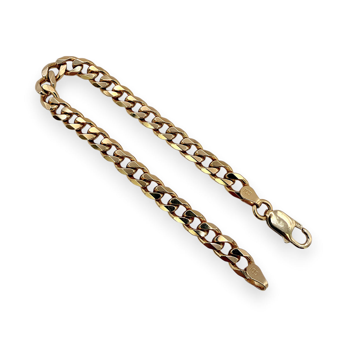 NZGD | 9ct Gold Majestic Curb Link Bracelet 21cm