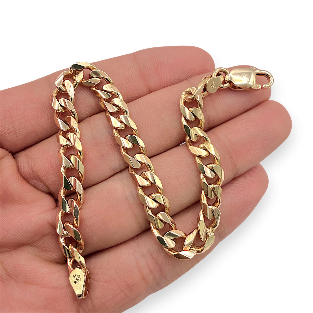 NZGD | 9ct Gold Majestic Curb Link Bracelet 21cm