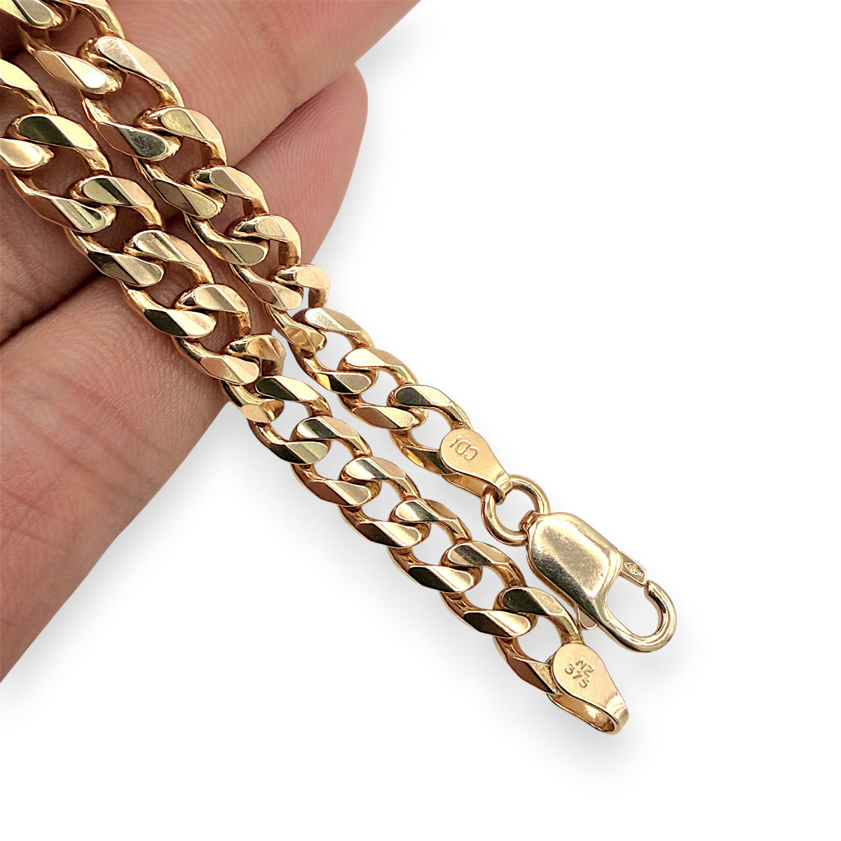 NZGD | 9ct Gold Majestic Curb Link Bracelet 21cm