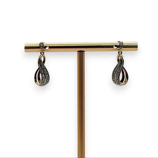 NZGD | 9ct Gold Eternal Glow Diamond Drop Earrings