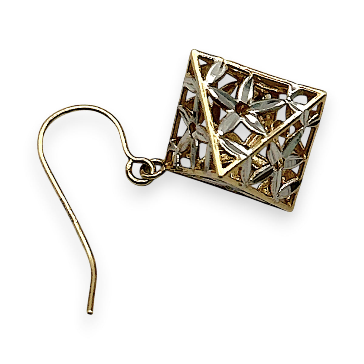 NZGD | 9ct Gold Celeste Two‑Tone Charm Earrings