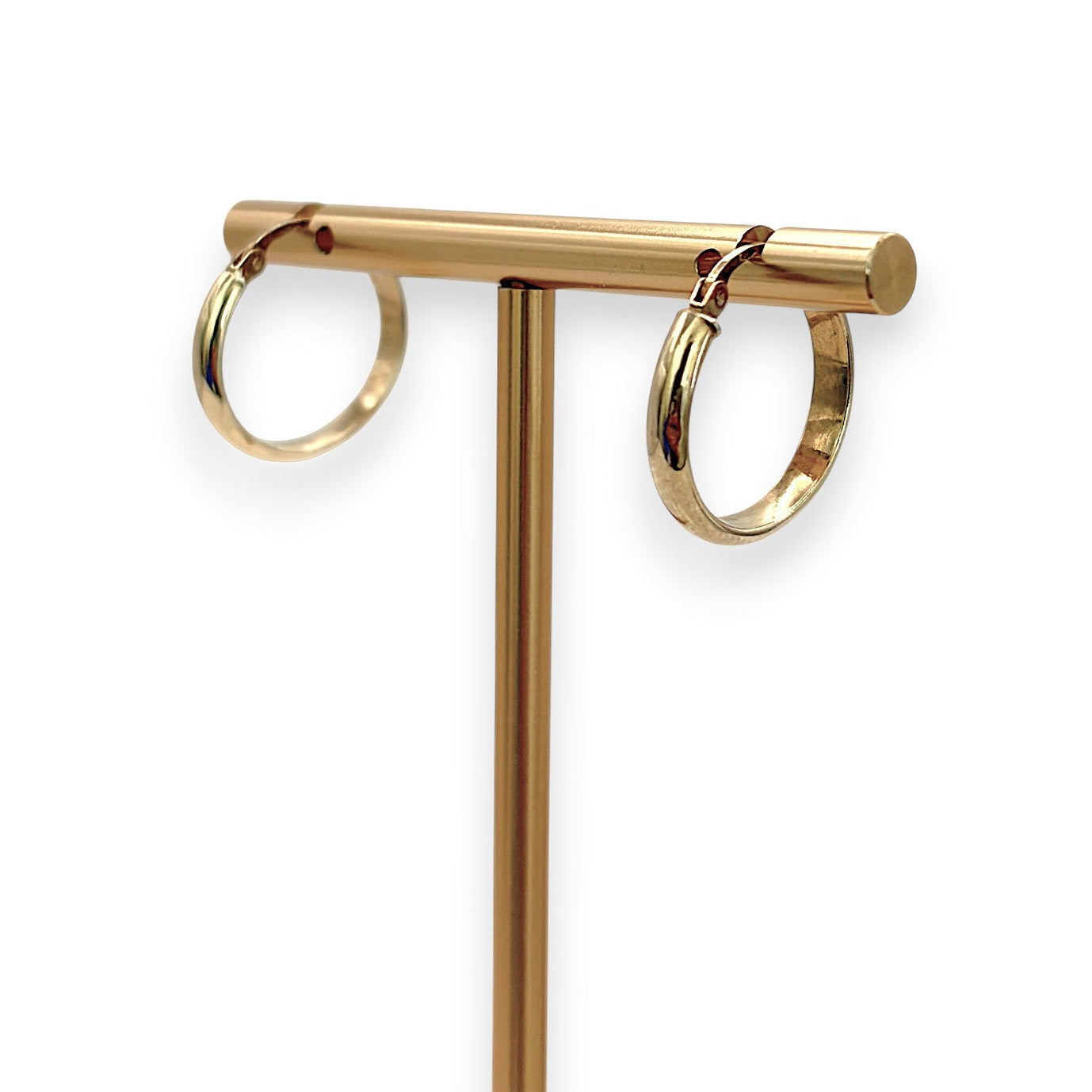 NZGD | 9ct Gold Golden Presence Hoop Earrings 18.8mm