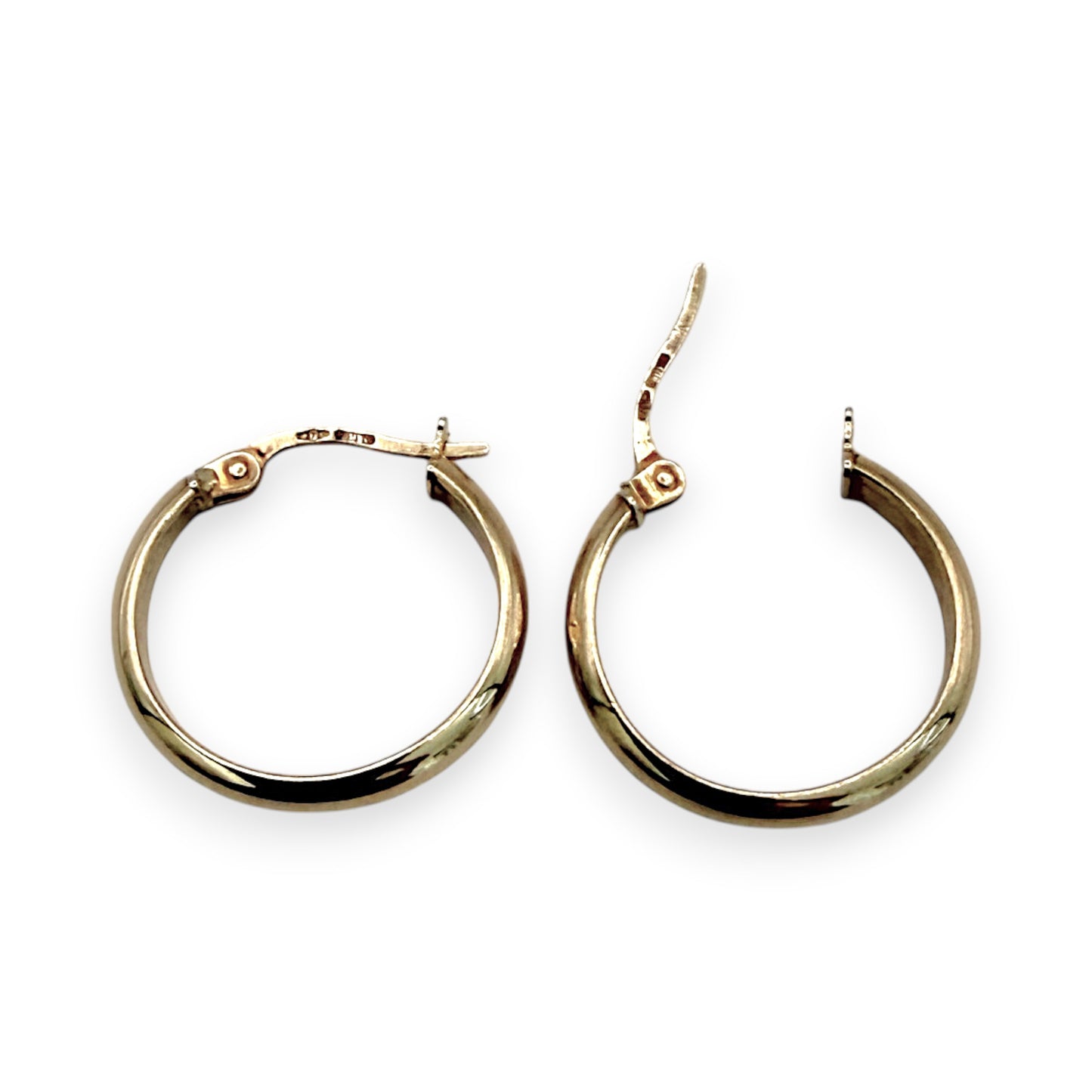 NZGD | 9ct Gold Golden Presence Hoop Earrings 18.8mm