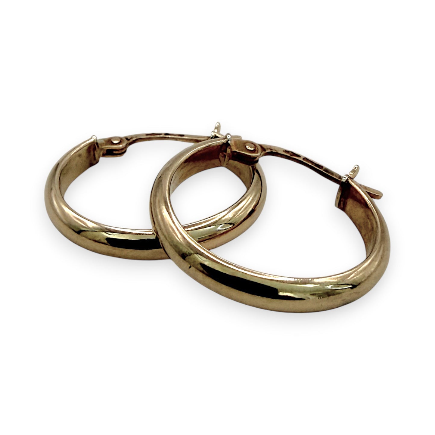 NZGD | 9ct Gold Golden Presence Hoop Earrings 18.8mm