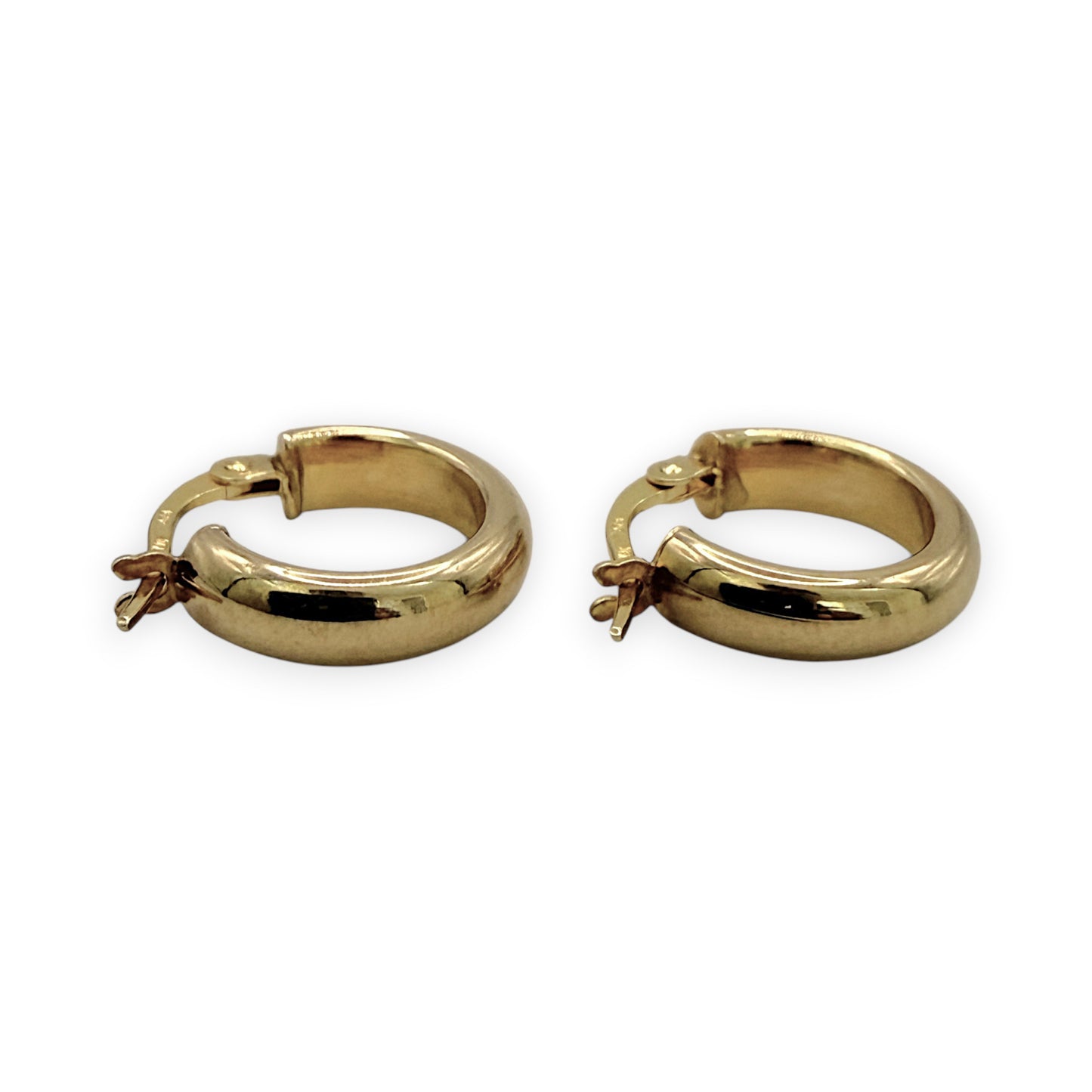 NZGD | 9ct Gold Pure Harmony Hoop Earrings 14.6mm