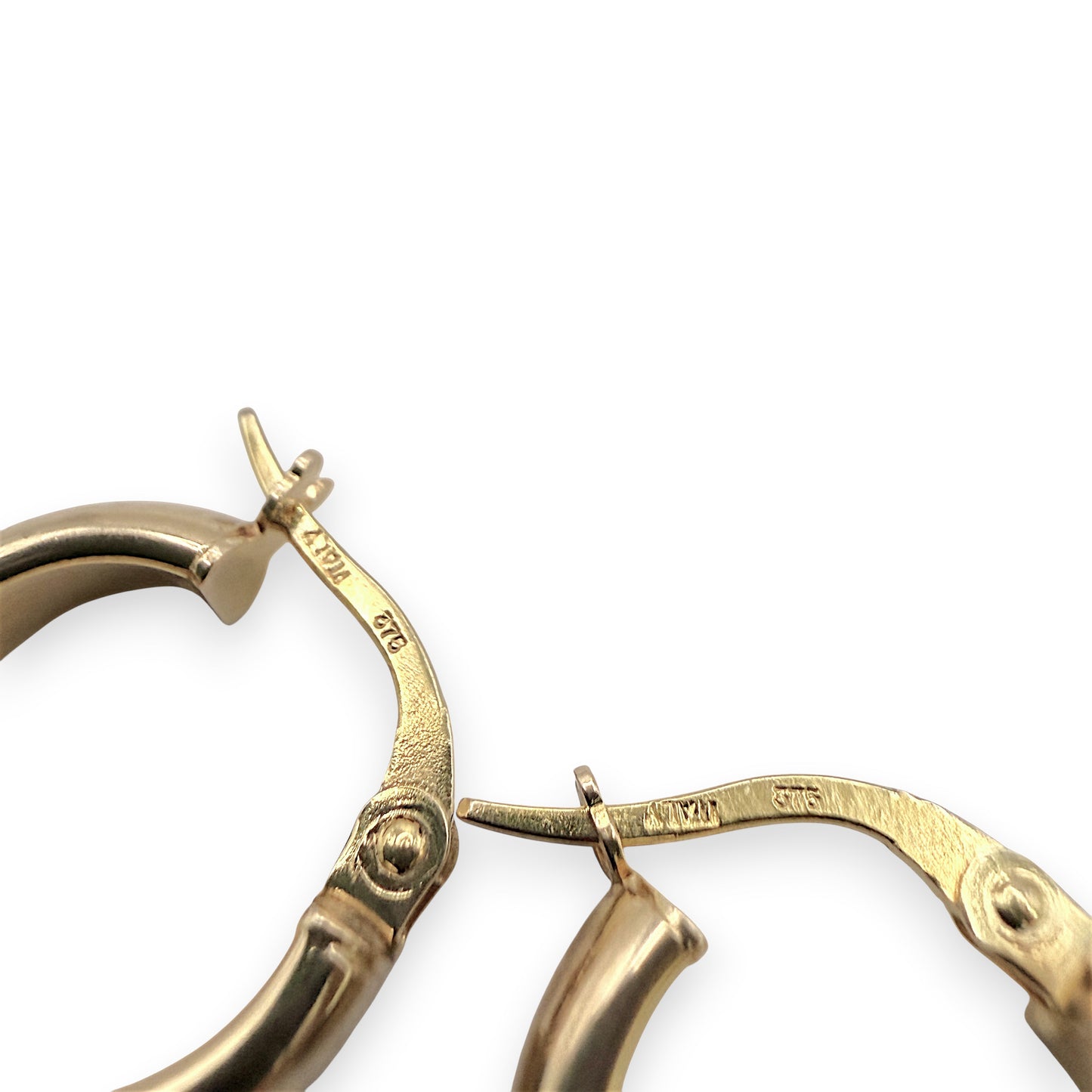 NZGD | 9ct Gold Pure Harmony Hoop Earrings 14.6mm