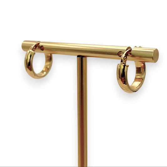 NZGD | 9ct Gold Pure Harmony Hoop Earrings 14.6mm
