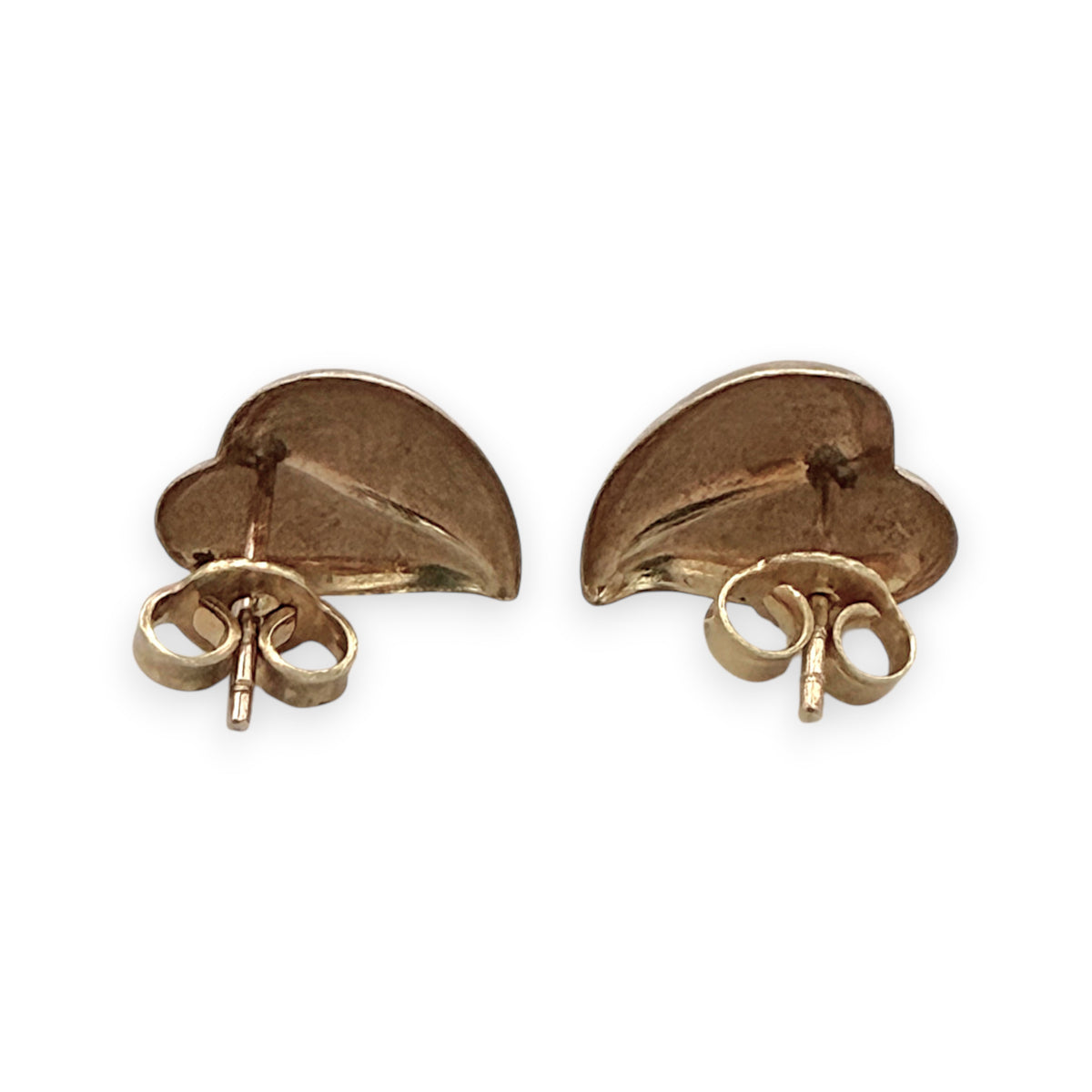 NZGD | 9ct Gold Heart Stud Earrings 12.5mm