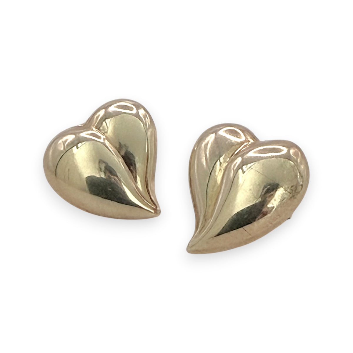 NZGD | 9ct Gold Heart Stud Earrings 12.5mm