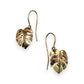 NZGD | 9ct Gold Tropical Leaf Hook Earrings