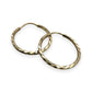 NZGD | 9ct Gold Everyday Sparkle Sleeper Earrings 17.5mm