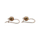 NZGD | 9ct Gold Roselight Sphere Drop Earrings 7.9mm