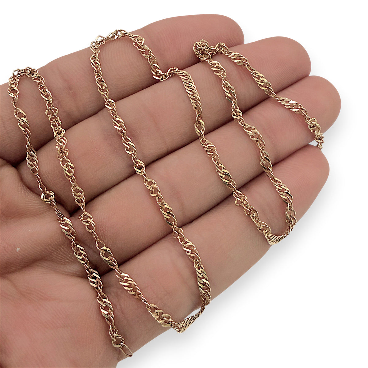 NZGD | 10ct Gold Michael Hill Singapore Chain 45cm