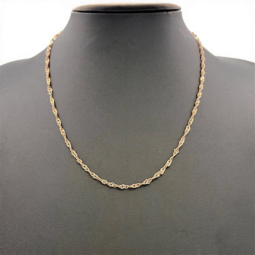NZGD | 10ct Gold Michael Hill Singapore Chain 45cm