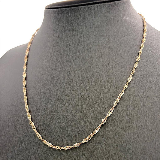 NZGD | 10ct Gold Michael Hill Singapore Chain 45cm