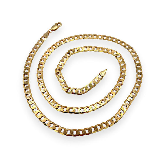 NZGD | 10ct Gold Signature Curb Elegance Chain 55cm