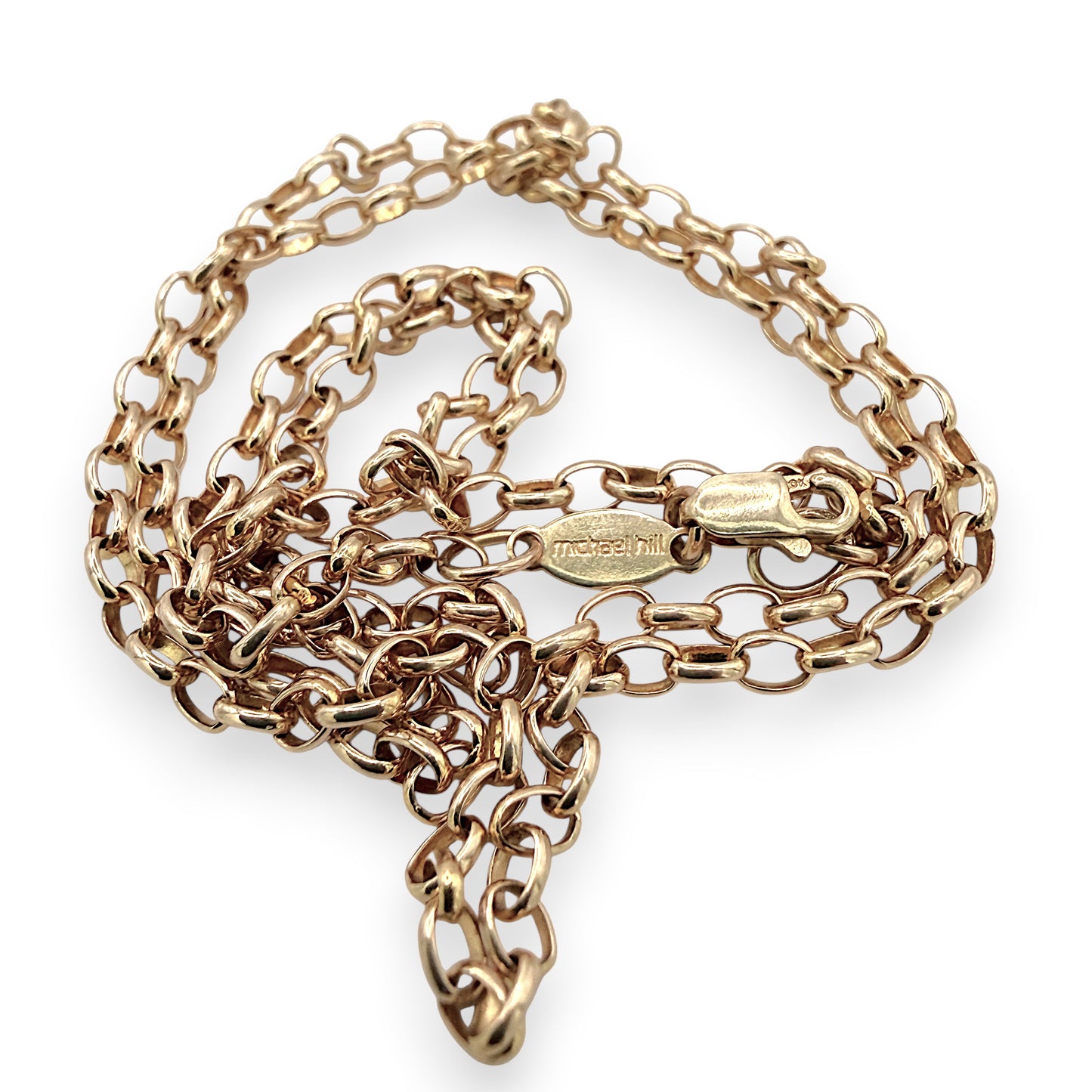 NZGD | 10ct Gold MICHAEL HILL Classic Oval Link Chain 50cm
