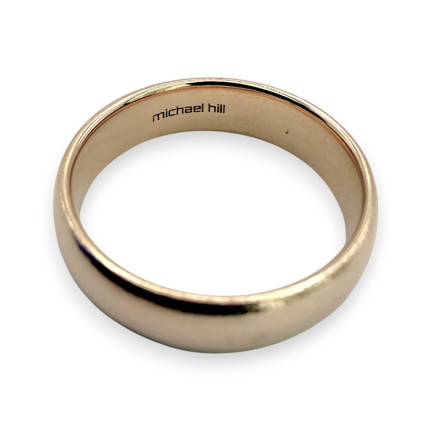 NZGD | 10ct Gold MICHAEL HILL Lustre Band Ring Size O