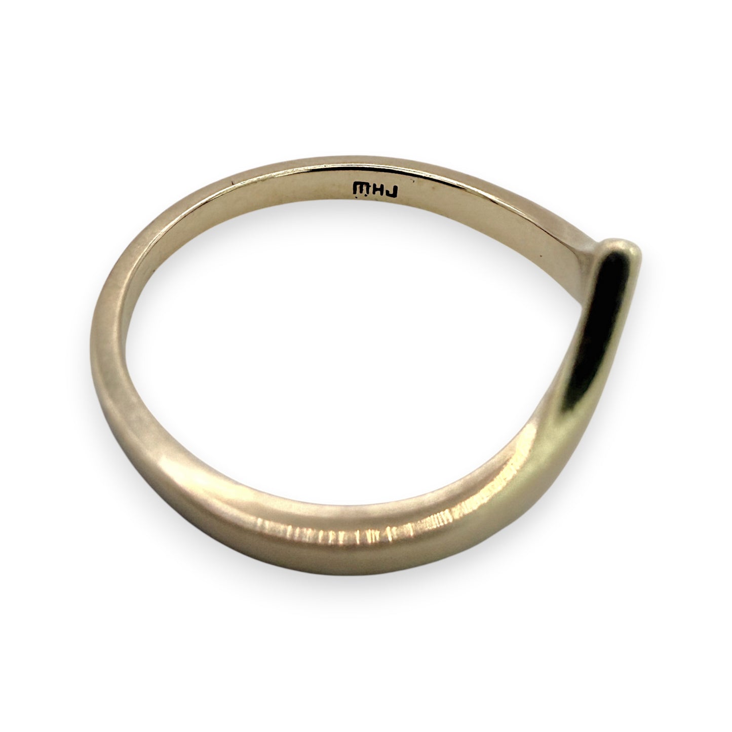 NZGD | 10ct Gold MICHAEL HILL Wishbone Promise Ring Size J 1/2