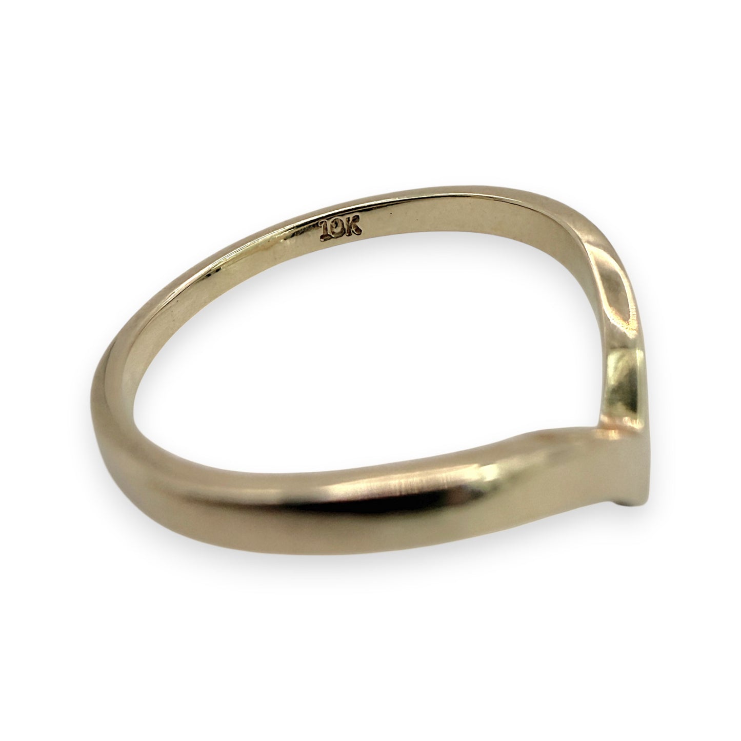 NZGD | 10ct Gold MICHAEL HILL Wishbone Promise Ring Size J 1/2