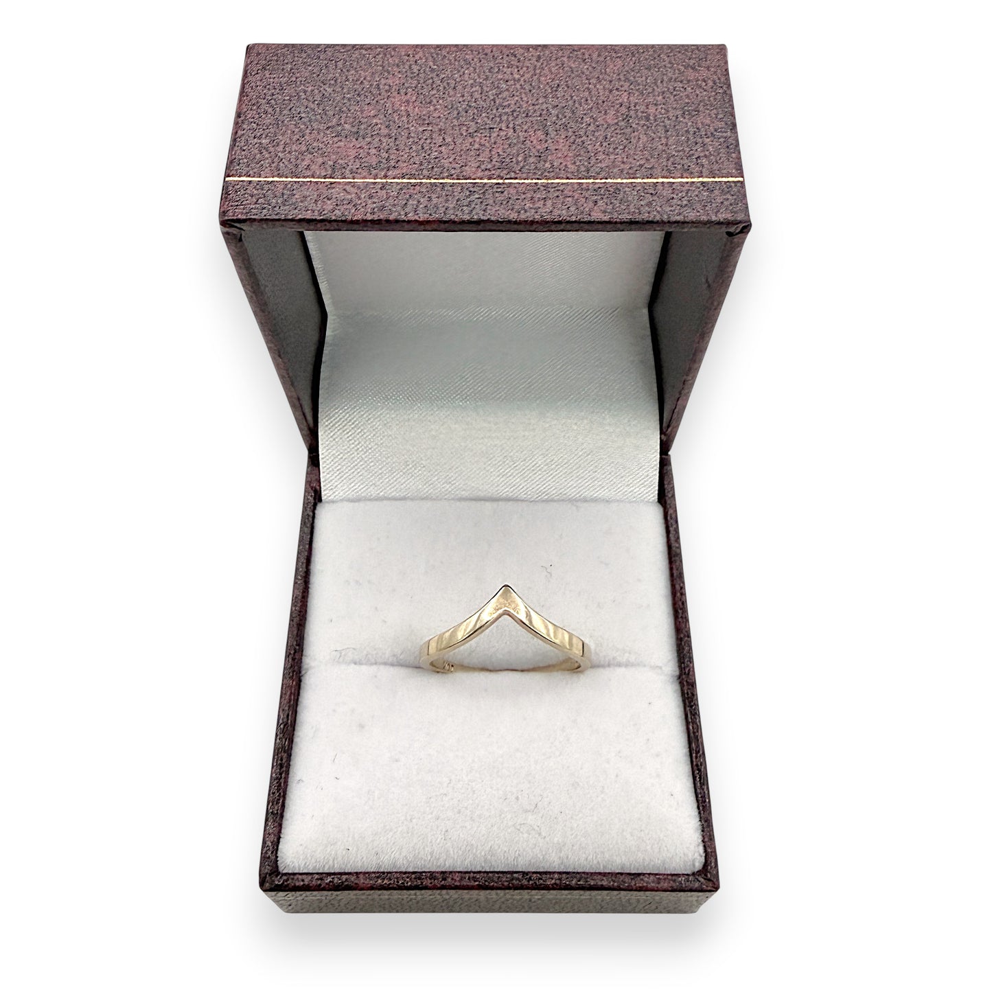 NZGD | 10ct Gold MICHAEL HILL Wishbone Promise Ring Size J 1/2