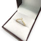 NZGD | 10ct Gold MICHAEL HILL Wishbone Promise Ring Size J 1/2