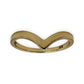NZGD | 10ct Gold MICHAEL HILL Wishbone Promise Ring Size J 1/2