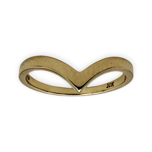 NZGD | 10ct Gold MICHAEL HILL Wishbone Promise Ring Size J 1/2