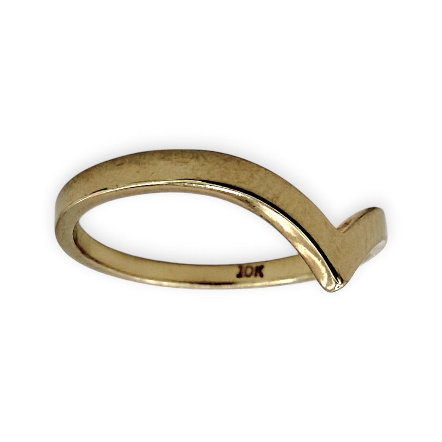 NZGD | 10ct Gold MICHAEL HILL Wishbone Promise Ring Size J 1/2
